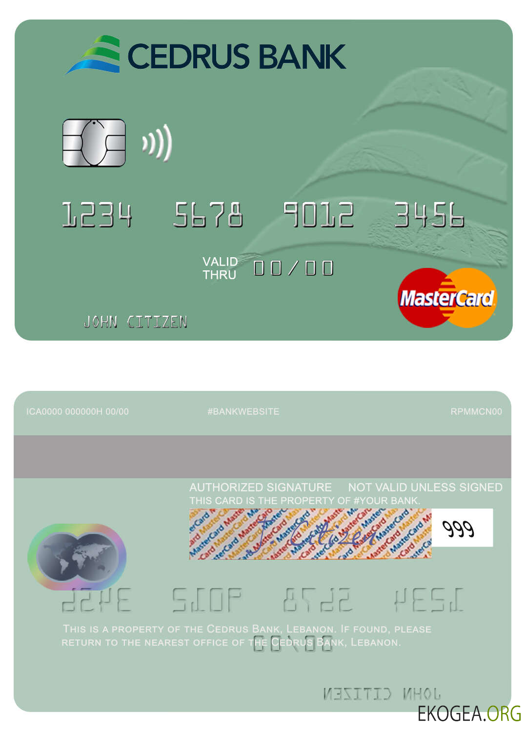 Liban Cedrus Bank mastercard